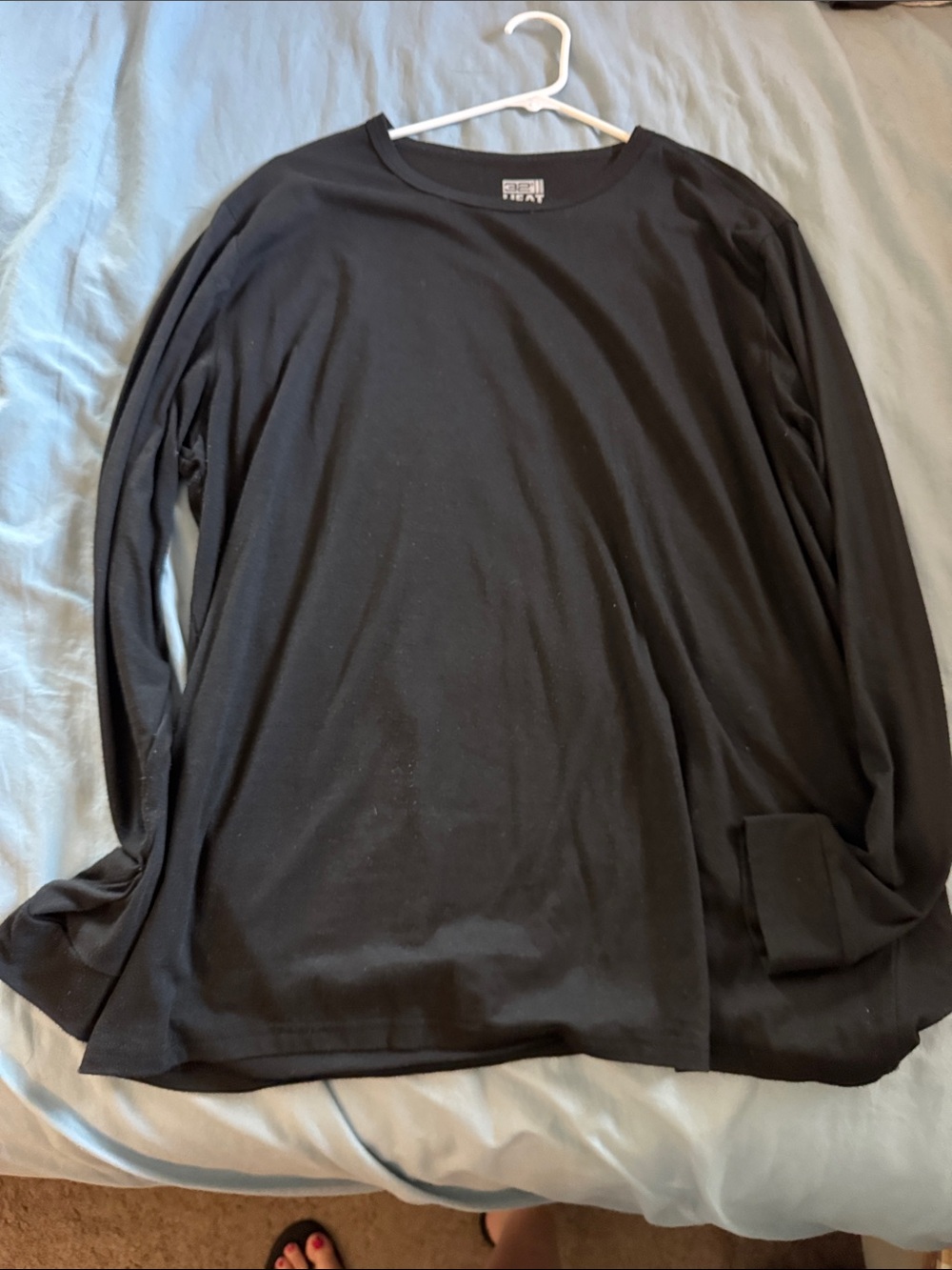 32 Degrees Black Long Sleeve Crew Tee